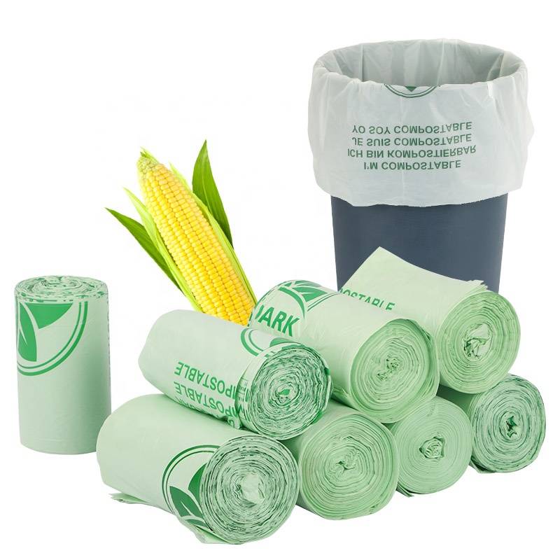 Eco Friendly Corn Starch Compostable Plastic Biodegradable Garbage Bag